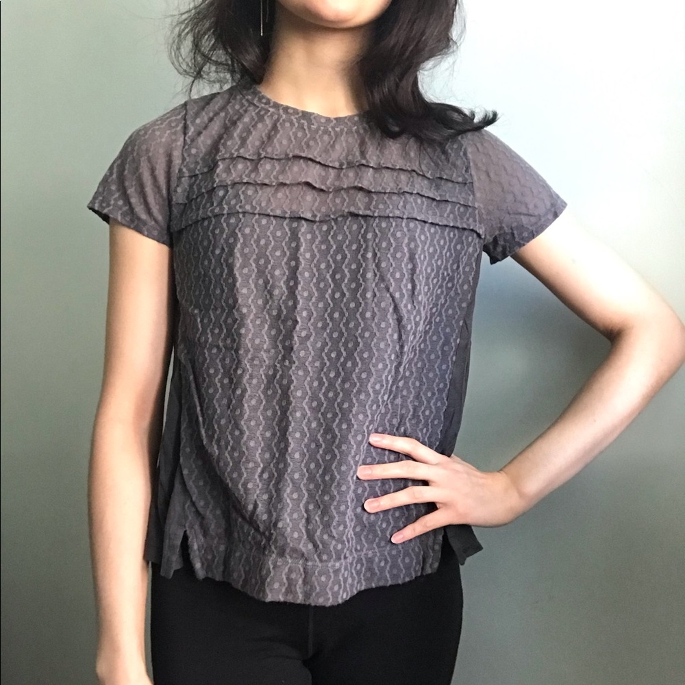 Marc By Marc Jacobs periwinkle embroidered Tshirt